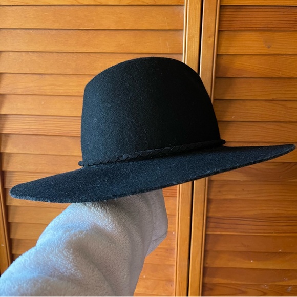 Rag & Bone Valencia Wool Fedora in Black . Size S - Picture 3 of 6